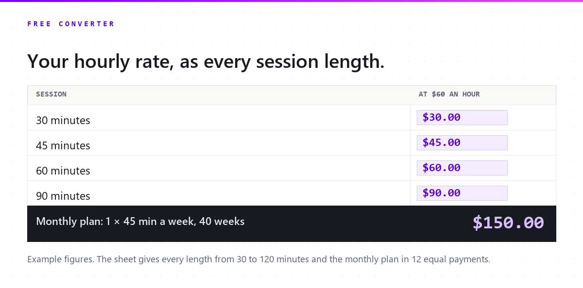 Get the converter as a spreadsheet