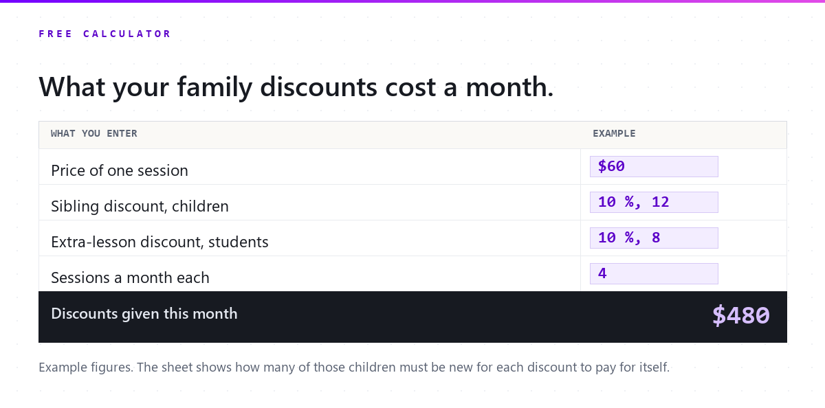 Get the discount calculator as a spreadsheet
